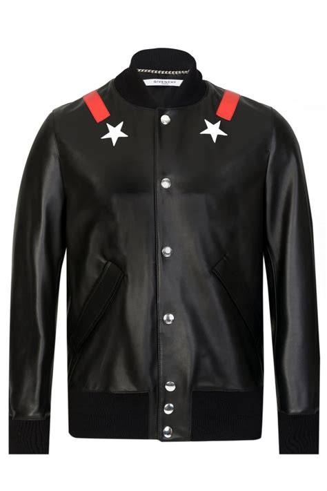 givenchy blazer|Givenchy leather bomber jacket.